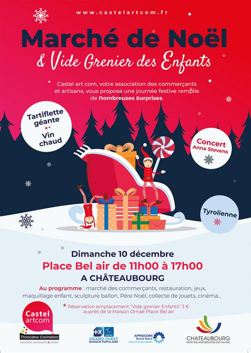 Affiche marché de Noël