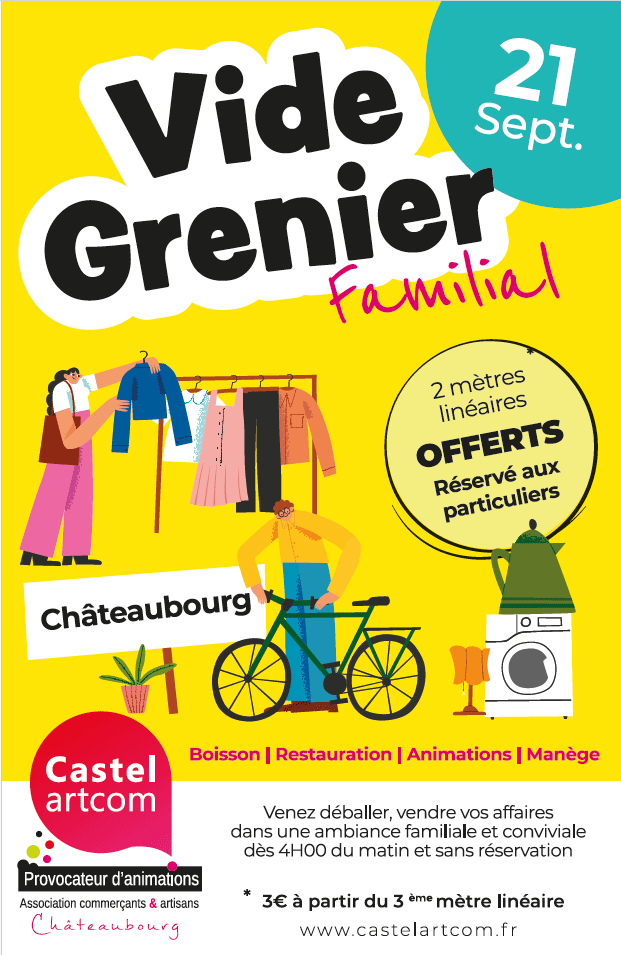 Affiche vide grenier 2025 châteaubourg