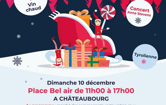 Affiche marché de Noël