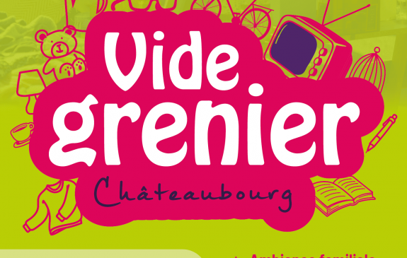 affiche vide grenier 2026 châteaubourg