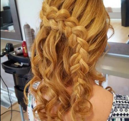 tresse épis chignon